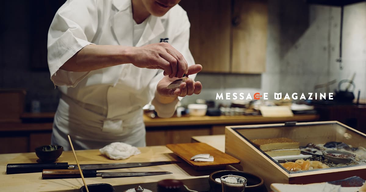 尊敬する先輩に誕生日のお祝いで高級お寿司屋さんに連れて行ってもらって。